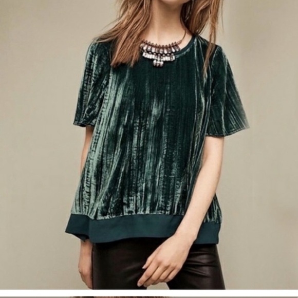 Anthropologie Tops - Anthropologie: Maeve Velvet Tee